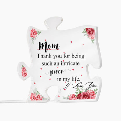 I Love You Gifts for Mom - Acrylic Puzzle Plaque for My Mom