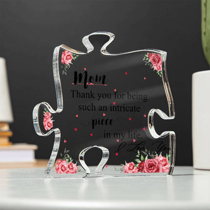 I Love You Gifts for Mom - Acrylic Puzzle Plaque for My Mom